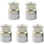 Paquet de 5 convertisseurs de douille d'ampoule b22 � e14 douille de douille b22 passer au support de ...