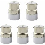 Paquet de 5 convertisseurs de douille d'ampoule b22 � e14 douille de douille b22 passer au support de ...