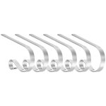 Linghhang - paquet de 6 crochets mtalliques de support de bas de nol, support de bas de nol pour la ...