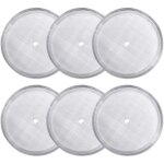 Paquet de 6 filtres � tamis de rechange pour presse fran�aise, filtres � mailles r�utilisables en acier ...