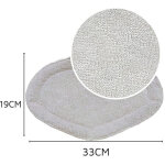 Paquet de 6 tampons de rechange en microfibre lavables pour nettoyeur vapeur polti vaporetto smart 35 ...
