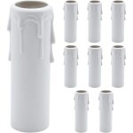 Paquet de 9 bougies gouttes gouttes en plastique couvre les tubes pour lustre lumi�re pendants luminaires ...