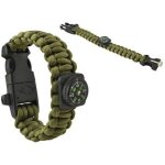 Paracord arm�e armband outil vert de survie ext�rieure active l�g�re imperm�able � l'eau