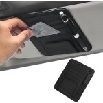 Pare - soleil organisateur de voiture, support universel en cuir pu avec porte cartes et rangement pour ...