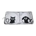 Pare - soleil de voiture double tour pare - soleil, pare - soleil pour la voiture enduite de tissu d'argent, ...