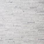 Decoon ? parement mural en marbre blanc 40 x 10 cm ? �paisseur 0, 7 � 1, 3 cm ? surface couverte 0, 432 ...