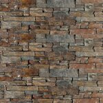 Ro'ma nature - parement pierre naturelle schiste oxyd - 46x20x2, 5 - 3, 5 cm - multicolore (vendu par ...