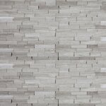 Ro'ma nature - parement pierre naturelle woodstone - 60x15x1 - 2 cm - gris (vendu par plaque de 0, 09 ...