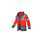 Parka 4 en 1 haute visibilit skollfield orange / marine - 4xl sioen