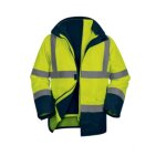 Parka haute visibilit jaune speed 5 en 1 taille m - delta plus