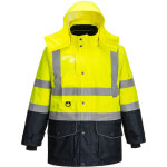 Parka haute - visibilit� 7 - en - 1 traffic contrast jaune / marine 4xl