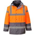 Parka haute visibilit� bicolore portwest matelass�e orange / gris l
