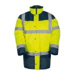 Parka haute visibilit palerme taille s coloris jaune / bleu marine - palerme01