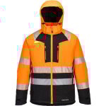 Parka d'hiver dx4 hi - vis class 2 - taille xl - orange / noir portwest
