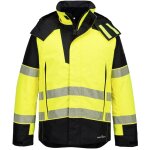 Parka d'hiver + pluie pw3 fr modaflame hv - taille l - jaune / noir - portwest
