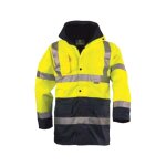 Parka polyester 4 en 1 hi - viz hi - way jaune / gris t2xl - euro protection - 70593