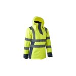Parka de travail haute visibilit femme hora - jaune hv / marine s