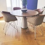 Parquet ch�ne massif b�ton rompu vernis naturel ep. 13mm l. 85mm long. 400mm - fabrication fran�aise ...