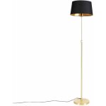 Parte fl - lampadaire avec abat - jour - 1 lumi�re - h 1680 mm - noir et or - classique / antique - �clairage ...
