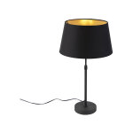 Parte - lampe de table avec abat - jour - 1 lumi�re - � 320 mm - noir - moderne - �clairage int�rieur ...
