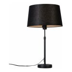 Parte - lampe de table avec abat - jour - 1 lumi�re - � 350 mm - noir - moderne - �clairage int�rieur ...