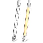 Paryou - 500w r7s ampoule halog�ne 118mm, ampoule halog�ne crayon dimmable blanc chaud 2800k, j118 ampoule ...