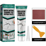 P�te adh�sive de r�paration de carreaux � s�chage rapide, pour marbre, baignoire, meubles et toilettes, ...