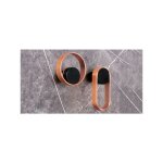 Pat�re orbit 7007 - talla noir mat + cuivre bross� / 45 x 105 mm