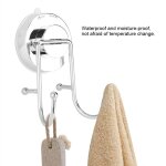 Patre de salle de bain, crochet mural  double ventouse en abs pour cuisine et salle de bain