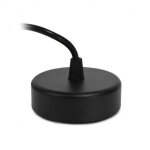 Pat�re pour suspension spot en saillie - noir - �85mm - hauteur 28mm - c�ble 1m
