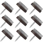 Patin chaise a clouer, 80 pcs clous patins de meuble, patins glisseurs rond 22mm tampon chaise, patins ...