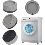 Patin machine a laver, 8 pi�ces universel tapis amortisseurs lave linge socle anti - d�rapants pied drainage ...