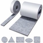 Patin meuble, patin feutre, 2 rouleau feutrine autocollante (100 � 10cm et 100 � 2cm), tampon patin chaise, ...