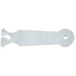 Patte � scellement acier zingu� bout rond 10