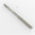 Patte � vis bois et m�taux inox a2 10x160 - 5 pi�ces