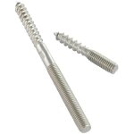 Patte � vis bois et m�taux inox a2 8x180 - 10 pi�ces