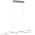 Paul neuhaus polina plafonnier suspendu en acier, 2 led 10, 2 w, 3 000 k, intensit� variable