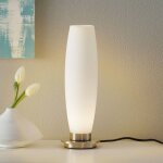 Paul neuhaus tyra lampe de table en acier 1xg9 � intensit� variable