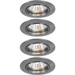 Paulmann - set de 4 lampes encastr�es spots fer alu eclairage rotatif 994. 47
