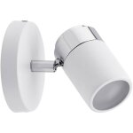 Applique pour salle de bain paulmann zyli gu10 10 w blanc, chrome ip44