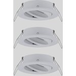 Paulmann - 92486 ebl choose collerette jeu de 3 10 w blanc