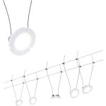 Kit spot sur cble paulmann daisy led blanc chaud