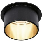 93378 luminaire � led encastrable led led int�gr�e 6 w noir (mat), or - paulmann