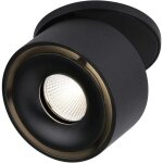 Paulmann 93370 spircle luminaire � led encastrable led led int�gr�e 8 w noir (mat) y458302