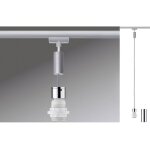 Luminaire sur rail haute tension paulmann universel e27 20 w led chrome (mat), chrome
