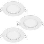 Paulmann - set de 3 led encastrables spots alu ronds chambre d'amis spot lampes  1 flamme 926. 92