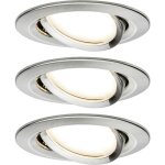 Paulmann - 93447 nova spot encastrable jeu de 3 led led 18 w fer (bross)
