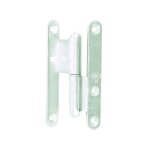 Paumelle à bois coudée 140x60x70mm 90 / 100 degré zingué blanc bout rond droite - jardinier massard - ... Paumelle à bois coudée 140x60x70mm 90 / 100 degré zingué blanc bout rond droite - jardinier massard - ...