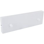 Chacon ? pavillon rectangulaire m�tallique blanc ? dimensions 300 x 95 x 25 mm ? pour luminaires suspendus ...