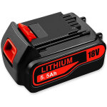 Pdstation - 18v 5. 5ah batterie li - ion pour black + decker les travaux de bricolage - compatible avec ...